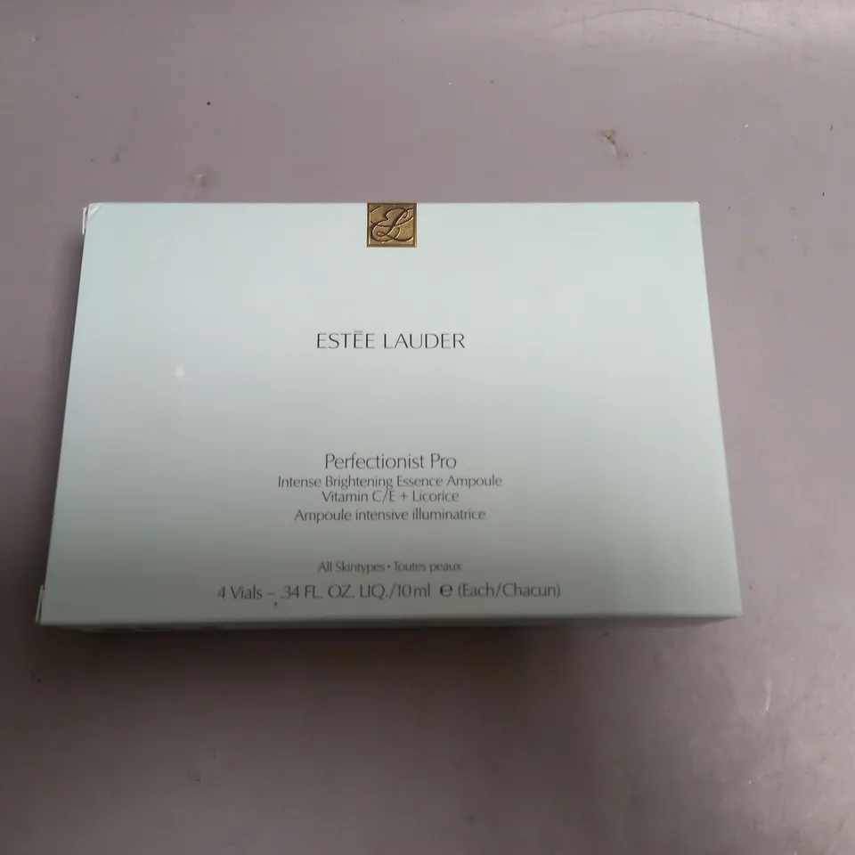 BOX OF 4  X 10ML ESTEE LAUDER PERFECTIONIST PRO INTENSE BRIGHTENING ESSENCE AMPOULE 