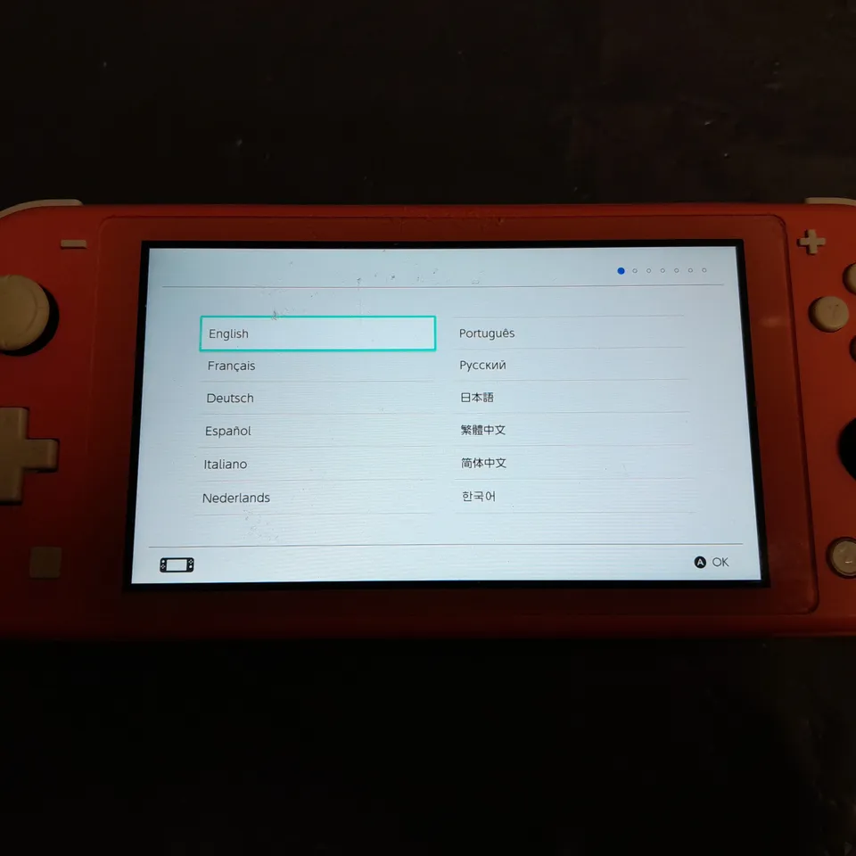 NINTENDO SWITCH HDH-001 IN PINK 