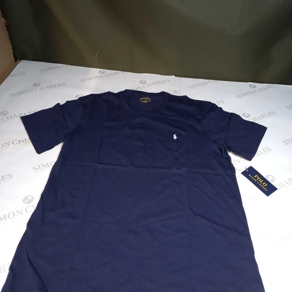 RALPH LAUREN NAVY BLUE T-SHIRT SIZE M 