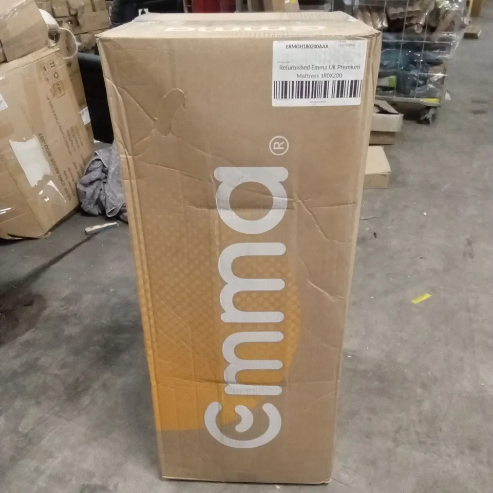 BOXED AND ROLLED MANUFACTURER REFURBISHED EMMA UK PREMIUM MATTRESS 180 X 200CM (SUPERKING SIZE)