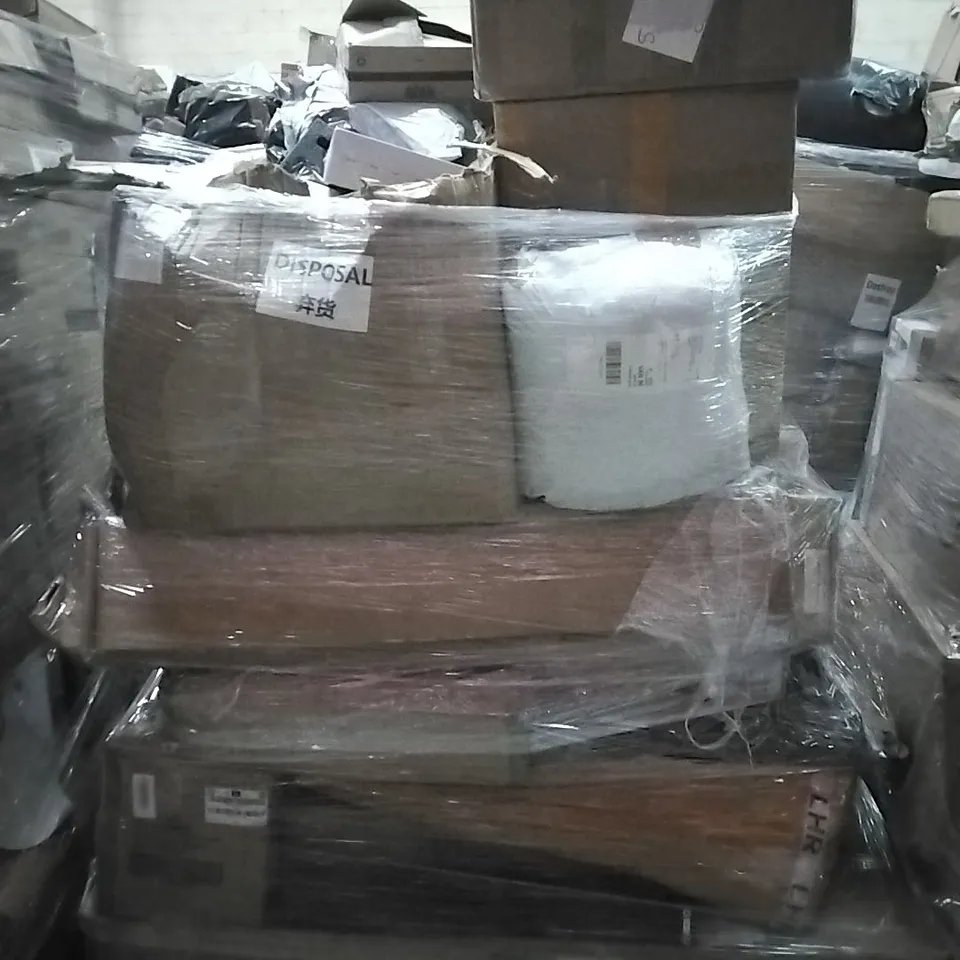 PALLET OF ELECTRICAL ITEMS AND HOUSEHOLD GOODS TO INCLUDE;OFFICE CHAIR,TABLET,CEILING LIGHTS