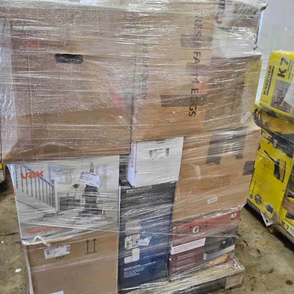 PALLET OF APPROXIMATELY 24 UNPROCESSED RAW RETURN HOUSEHOLD AND ELECTRICAL GOODS TO INCLUDE;
