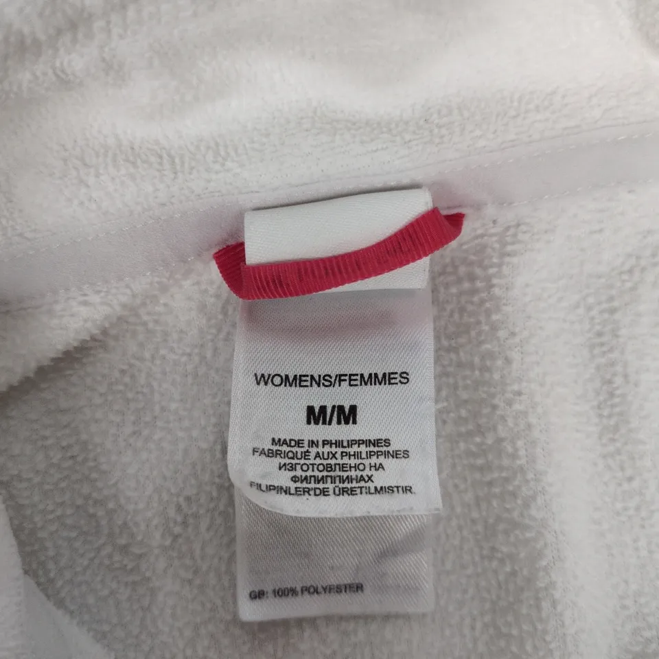 THE NORTH FACE WOMEN'S FLEECE QUARTER-ZIP PULLOVER – WHITE – SIZE M