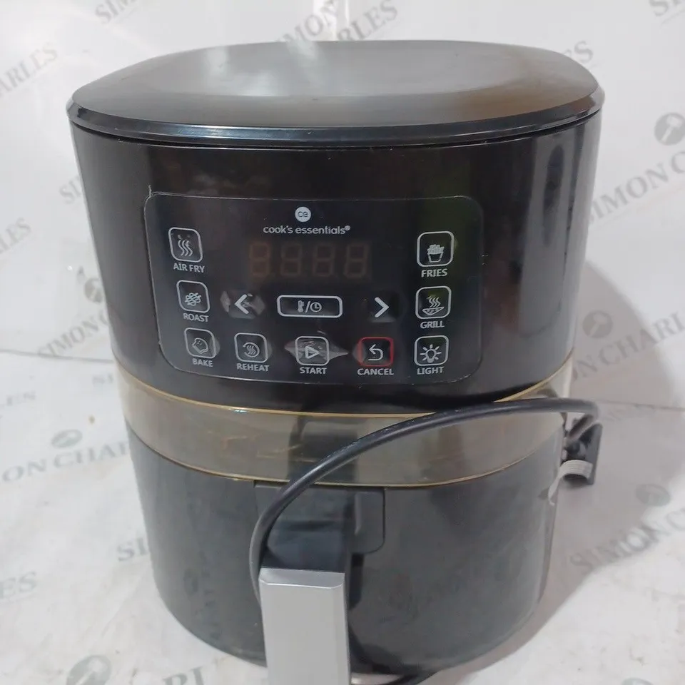 BOXED COOK'S ESSENTIALS AIR FRYER - BLACK