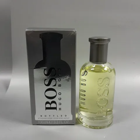 BOXED HUGO BOSS BOTTLED AFTERSHAVE LOTION 100ML