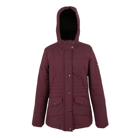 BRAND NEW REGATTA AGARA PADDED POLYESTER JACKET IN FIG/BLACK SIZE UK 16