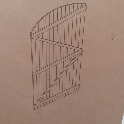 BOXED DARPHE WOODEN DOOR