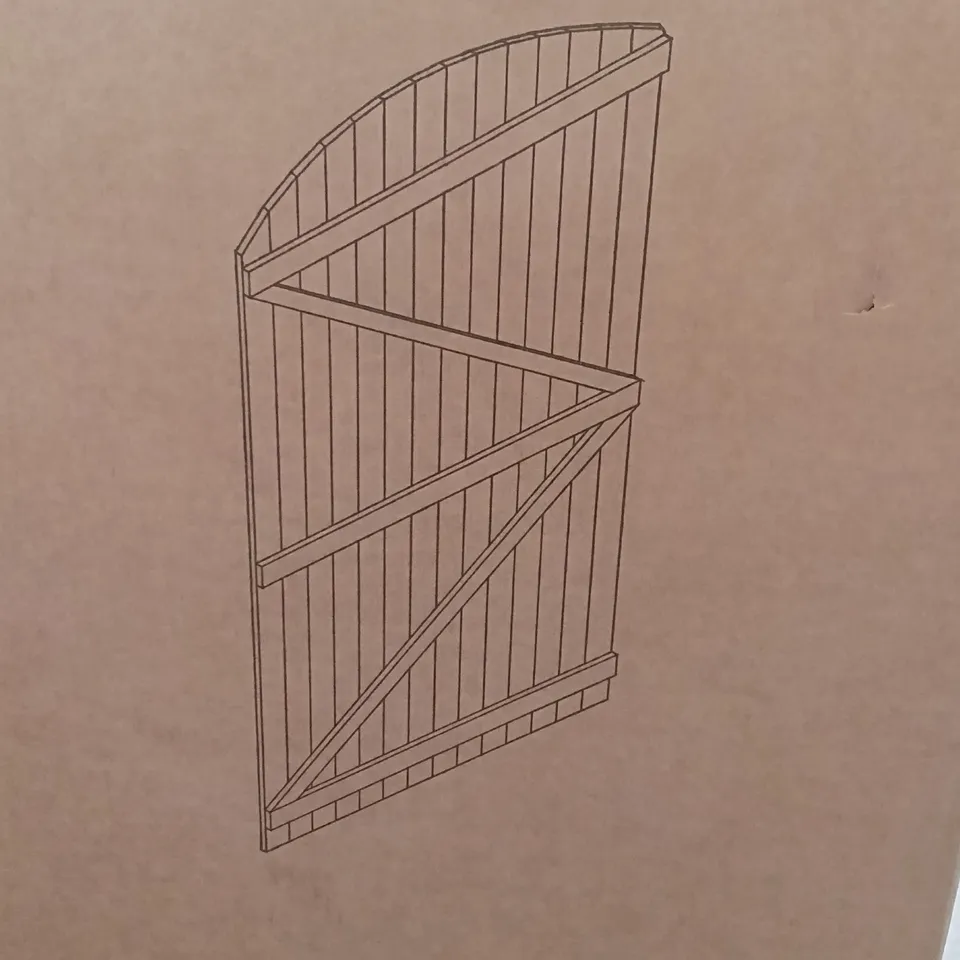 BOXED DARPHE WOODEN DOOR