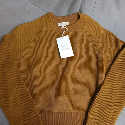 LA MAILLE SEZANE PULL SAMI SWEATER IN VERT OLIVE - MEDIUM