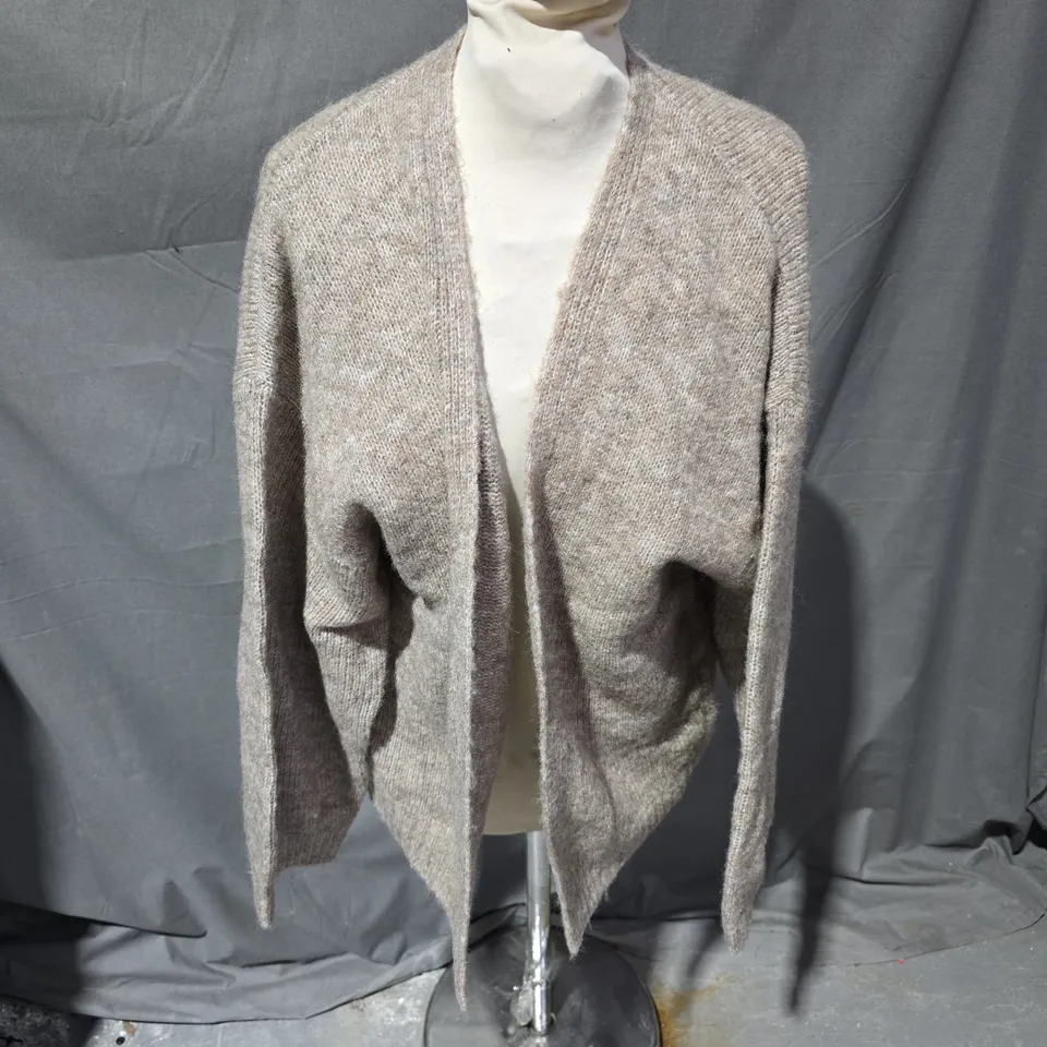 PART TWO RASTINA CARDIGAN IN MINK MELANGE - MEDIUM