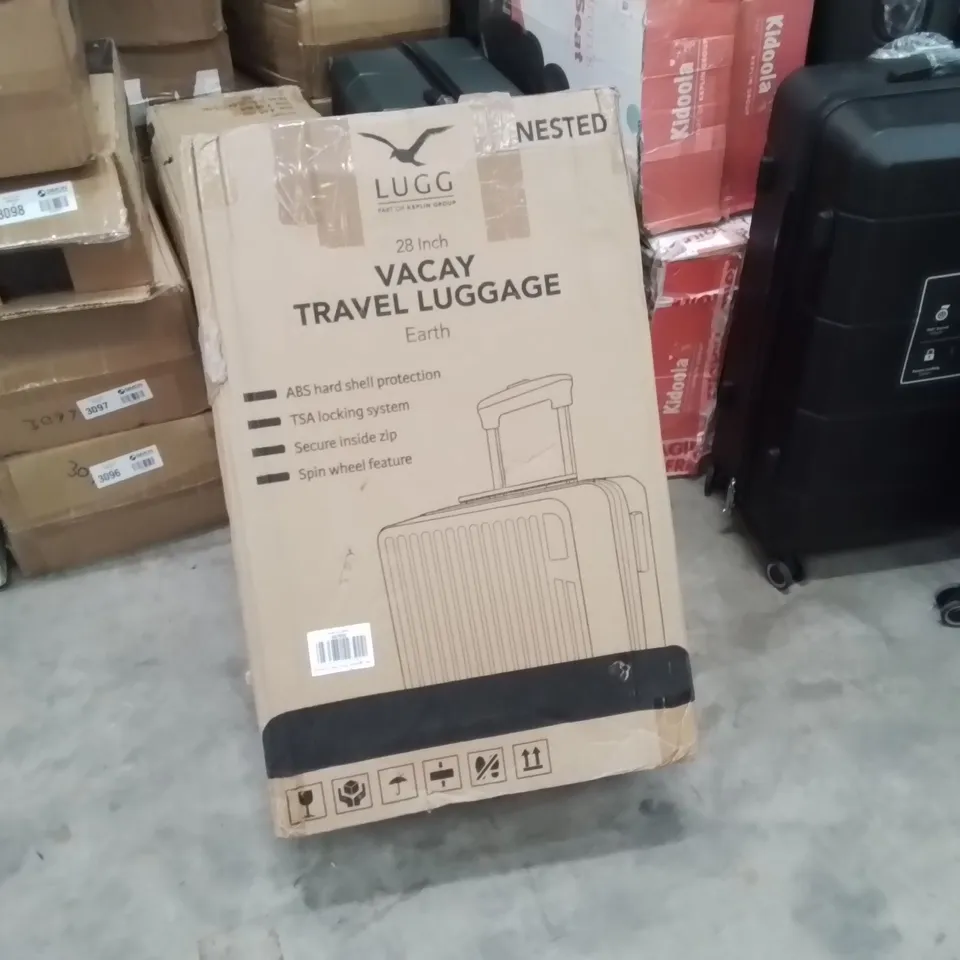 BOXED LUGG - 28INCH VACAY TRAVEL LUGGAGE EARTH