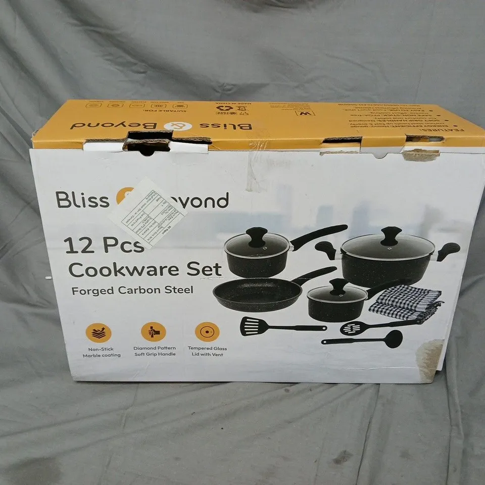 BOXED & BEYOND 12 PCS COOKWARE SET