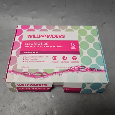 WILLPOWDERS ELECTROTIDE ELECTROLYTE HYDRATION SACHETS