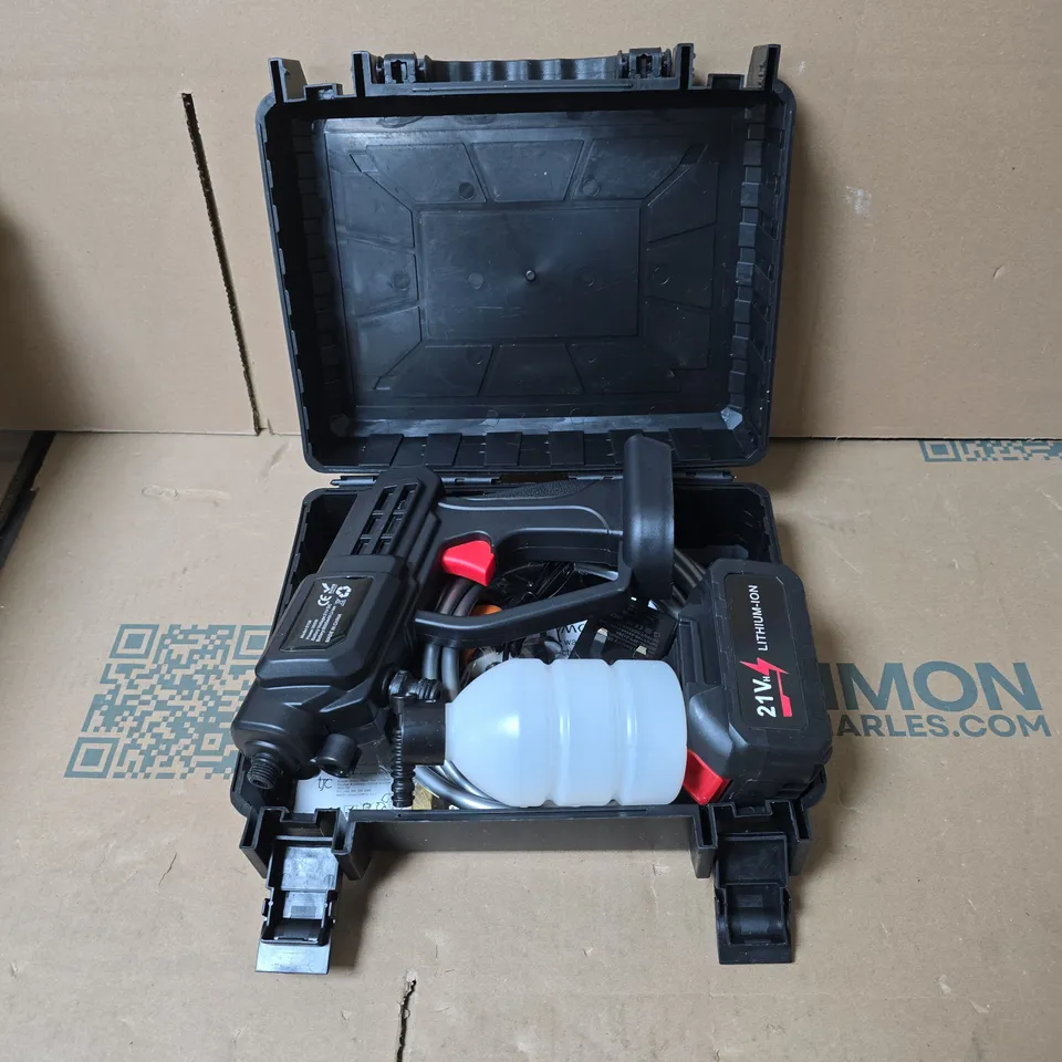 HAND HELD CORDLESS POWER WASHER WITH CASE 