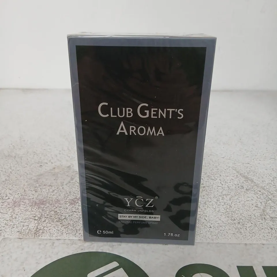 BOXED AND SEALED CLUB GENT'S AROMA YCZ CHARM UNFOLDS NATURAL PERFUME SPRAY 50ML