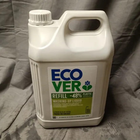 ECOVER WASHING-UP LIQUID REFILL 5L LEMON & ALOE VERA - COLLECTION ONLY