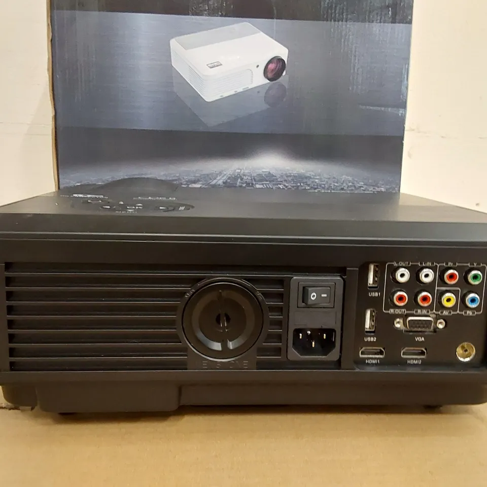 BOXED CAIWEI A6 DIGITAL LED PROJECTOR ANDROID HOME CINEMA TV 1080P 3600LM (1 BOX)