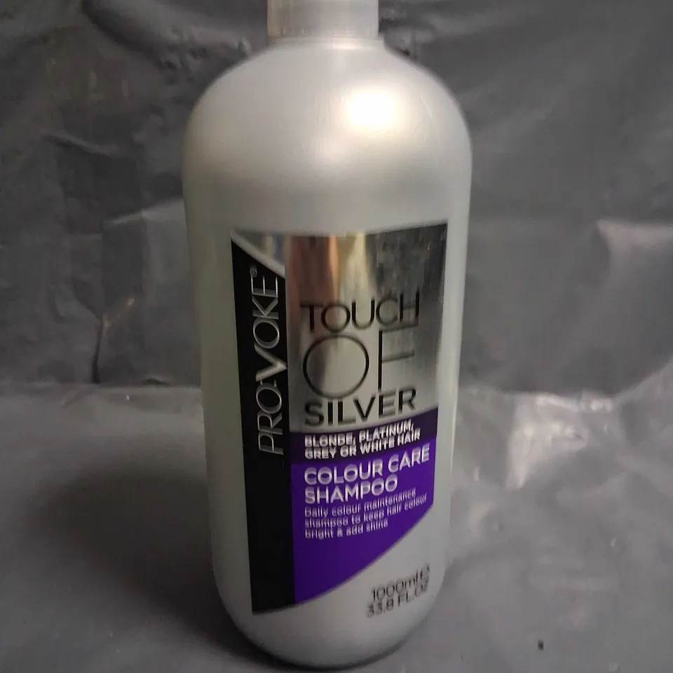 EIGHT BOTTLES OF PROVOKE TOUCH OF SILVER COLOUR CARE SHAMPOO 1000ML