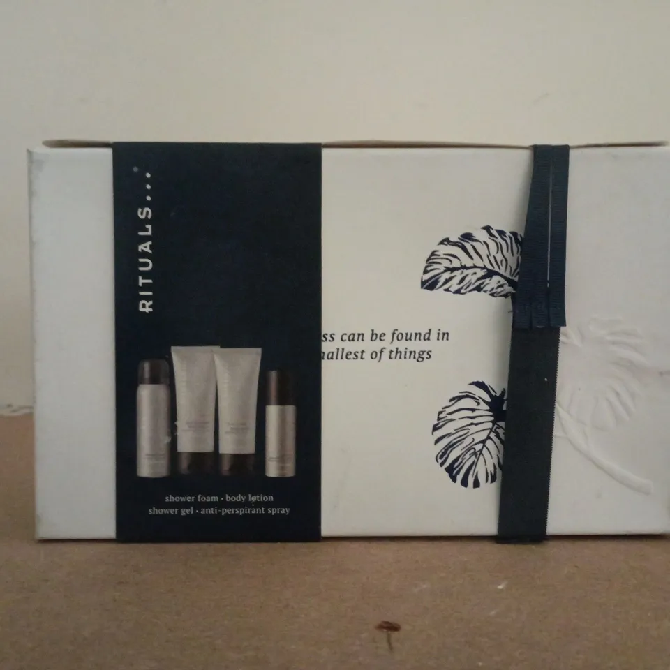 RITUALS SET - SHOWER FOAM, BODY LOTION, SHOWER GEL, ANTI-PERSPIRANT SPRAY