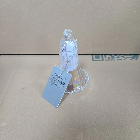 GISELA GRAHAM LONDON CLEAR GLASS BAUBLE - BOX OF 12