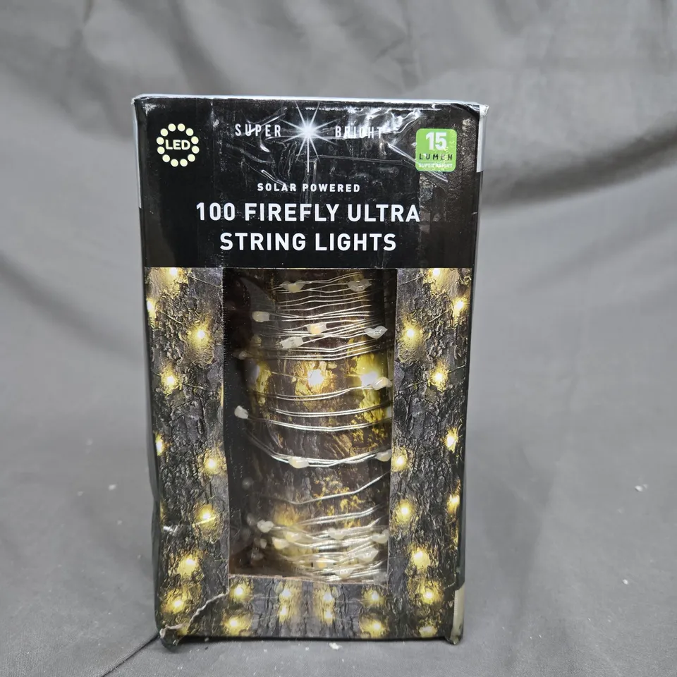 SMART SOLAR 100 LED ULTRA SOLAR FIREFLY STRING LIGHTS RRP £22.99