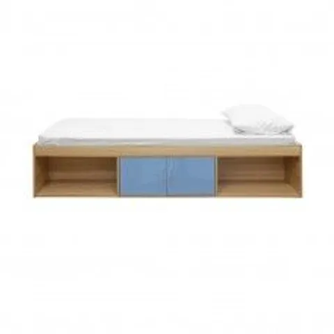 BOXED DAKOTA CABIN BED - OAK/BLUE (1 BOX)