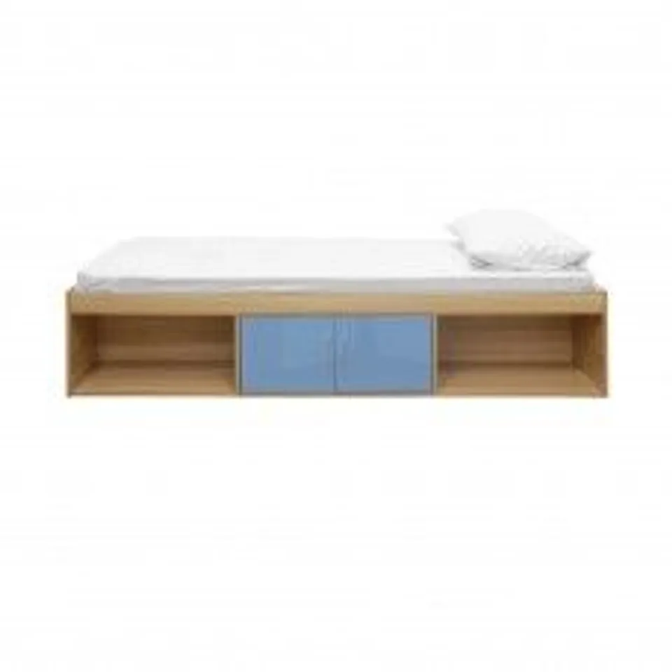 BOXED DAKOTA CABIN BED - OAK/BLUE (1 BOX)
