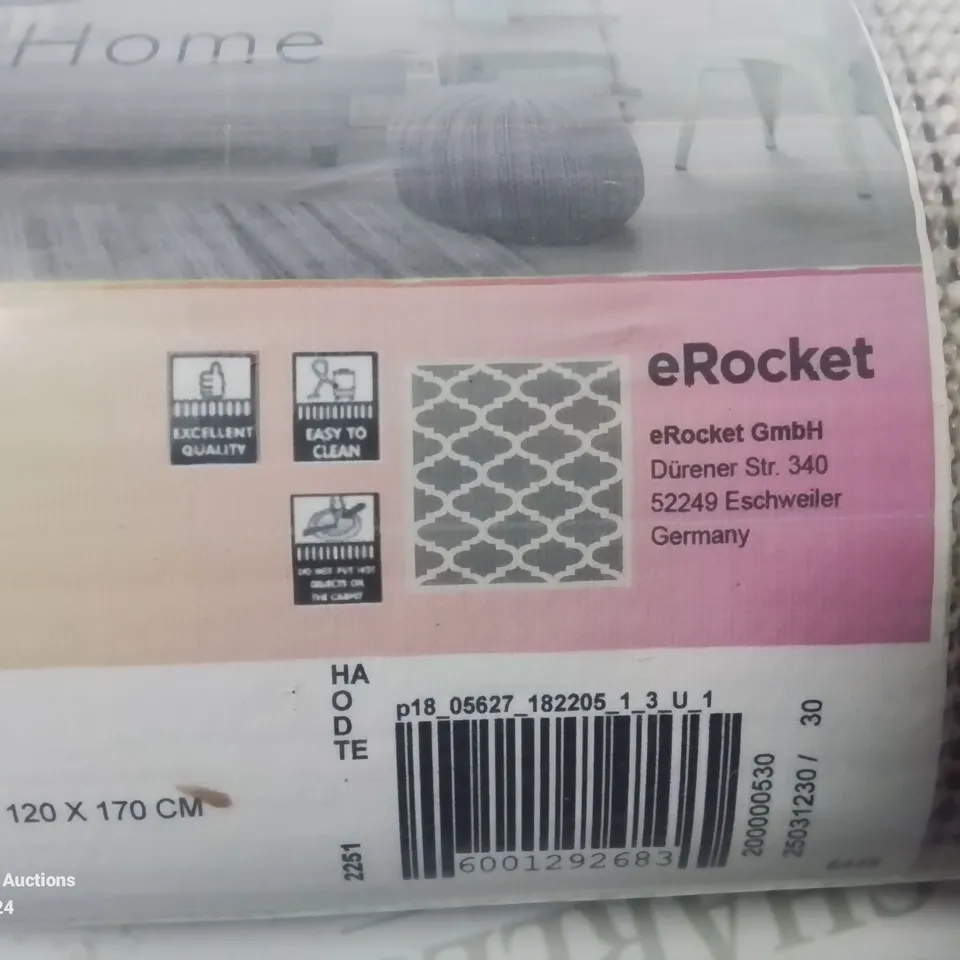 BRAND NEW BAGGED PACO HOME 066 SINAI RUG IN GREY - 60X100CM