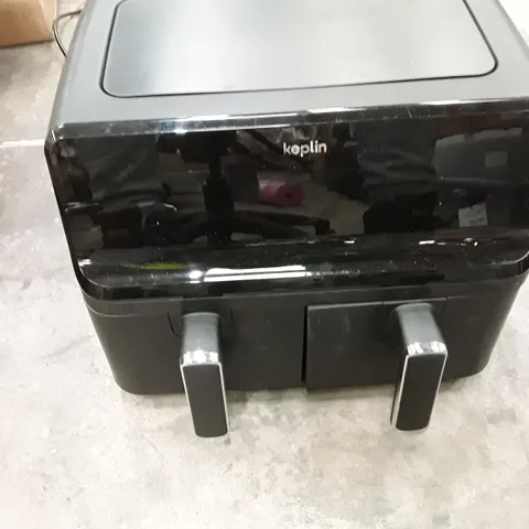 UNBOXED KEPLIN 9 LITRE AIR FRYER WITH DUAL COOKING ZONES BLACK COLOUR 
