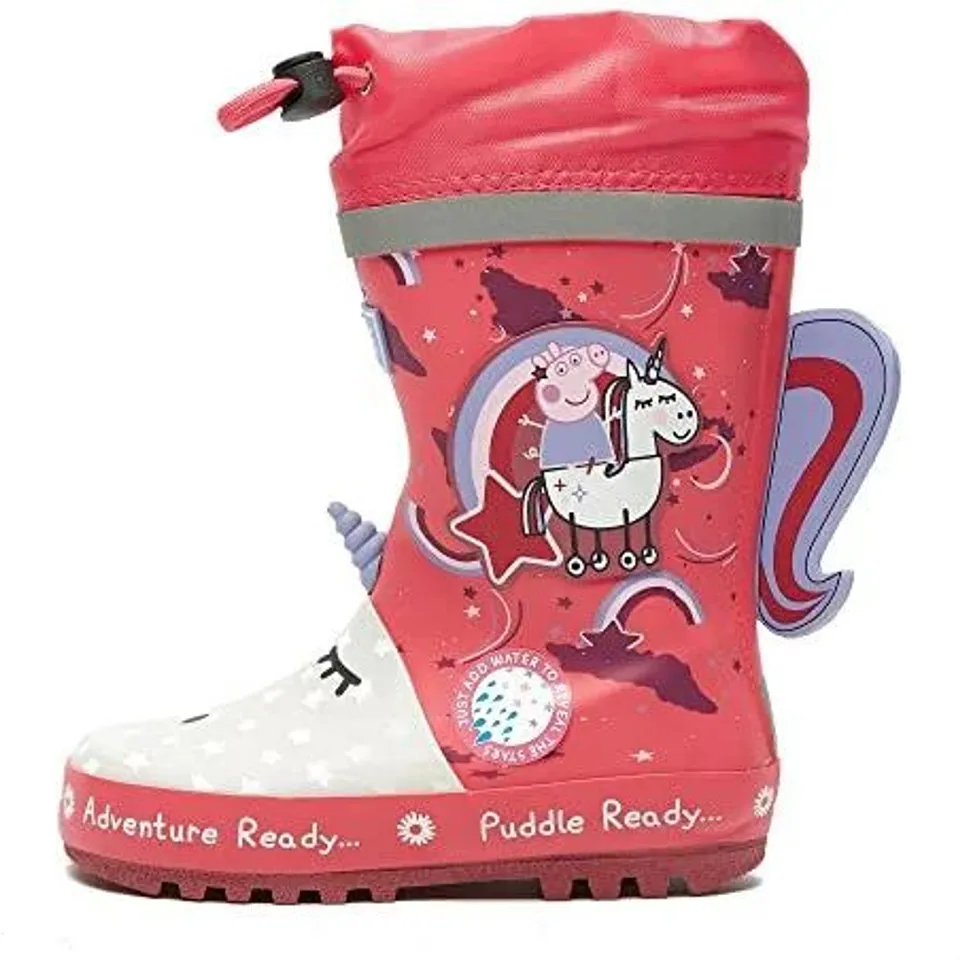 REGATTA KIDS PEPPA PIG PUDDLE OUTDOOR RAIN BOOTS WELLIES SIZE CHILDS 4.5