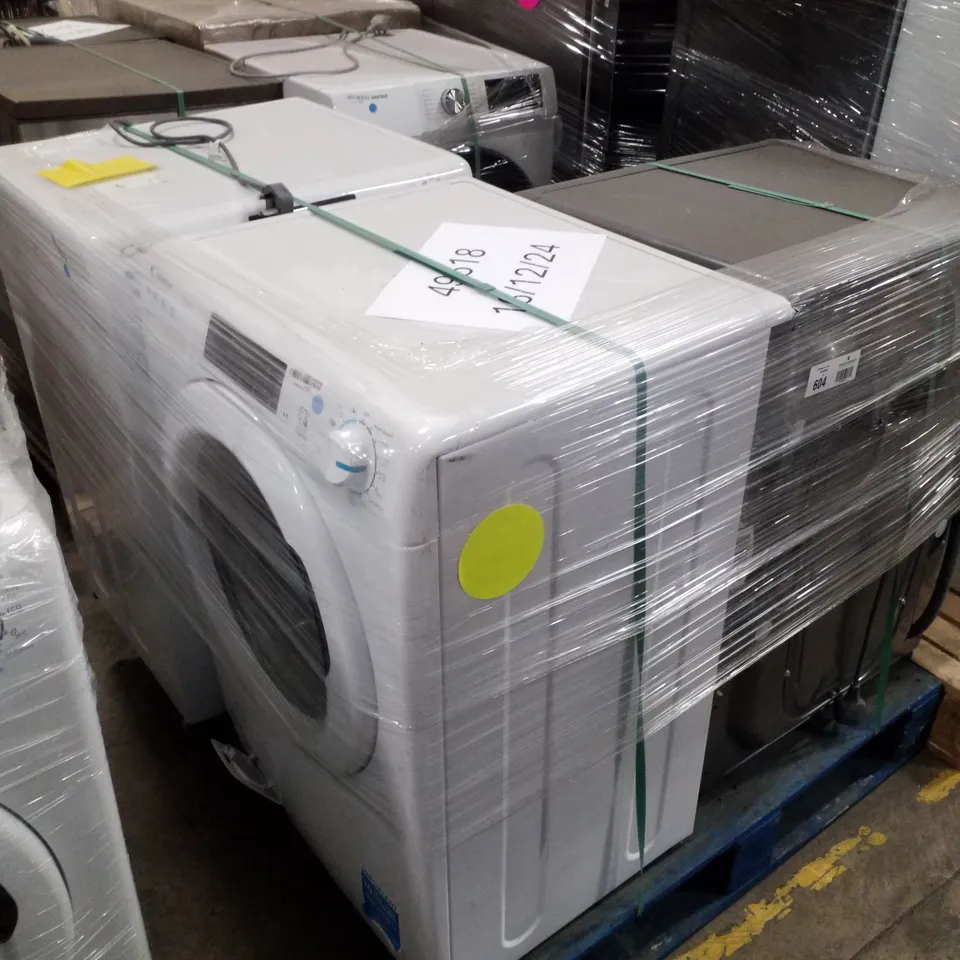 PALLET OF APPROXIMATELY 4 UNPROCESSED RAW RETURN WHITE GOODS TO INCLUDE