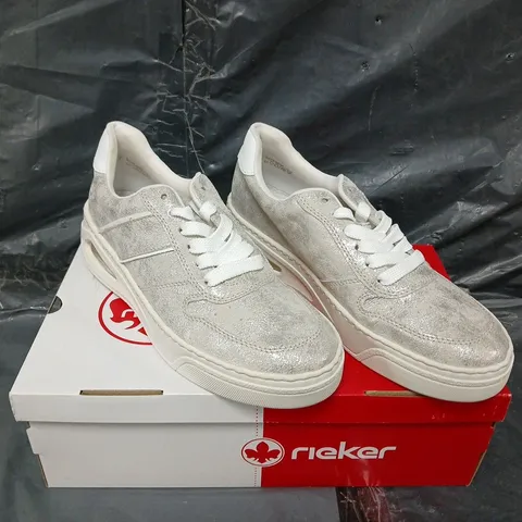 BOXED PAIR OF RIEKER TRAINERS - UK SIZE 41