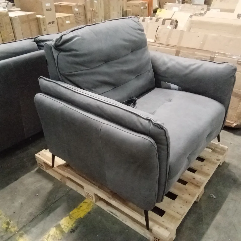 QUALITY DESIGNER ITALIAN MADE BOLZANO ELECTRIC RECLINER LEATHER CHAIR