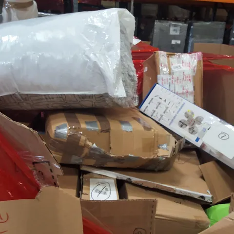 PALLET OF ASSORTED HOUSEHOLD GOODS AND PRODUCTS TO INCLUDE;AREA RUG,CLOTHES AIRER,,ETC