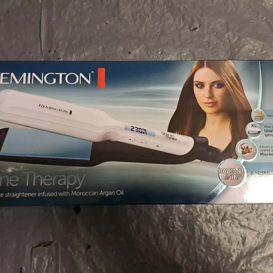 SEALED REMINGTON SHINE THERAPY WIDE PLATE STRAIGHTENER