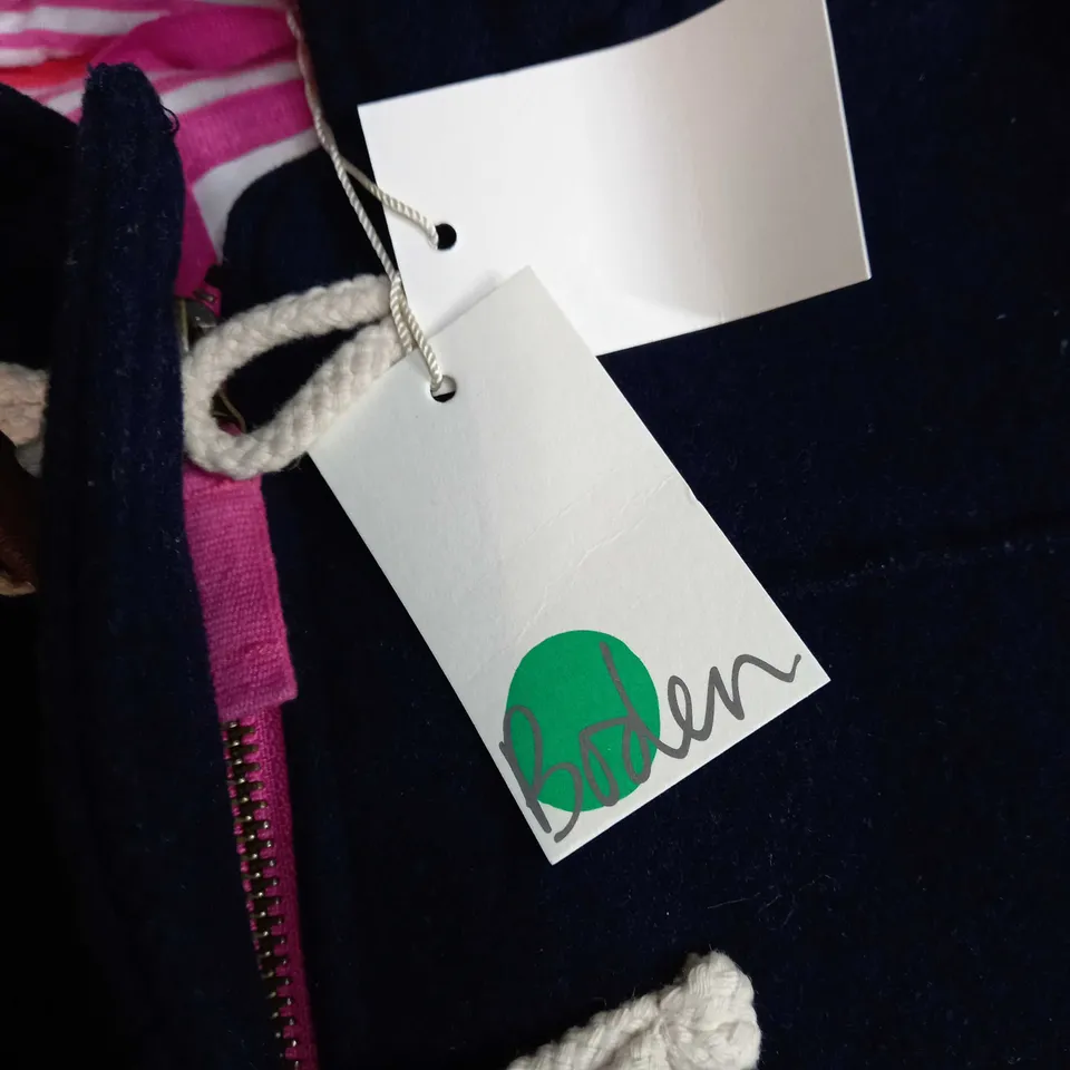 BODEN NAVY TOGGLE DUFFLE COAT - AGE 9/10YRS