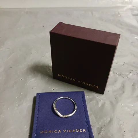 MONICA VINADER RIVA WAVE STACKING RING