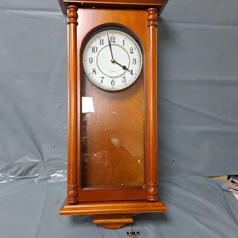 UNBRANDED WALL MOUNT VINTAGE STYLE PENDULUM CLOCK