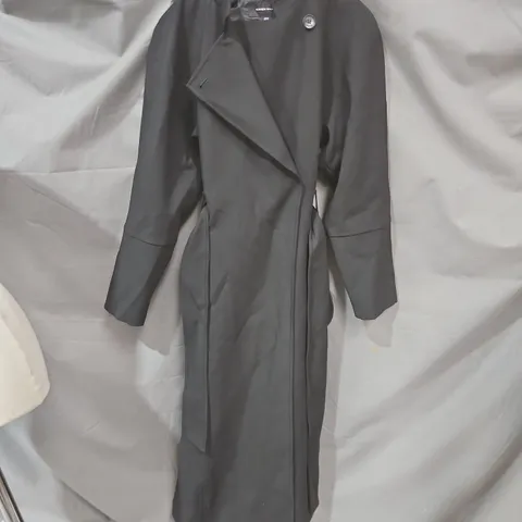 KAREN MILLEN WOMEN'S BLACK LONG COAT – UK SIZE 10 (US 6)