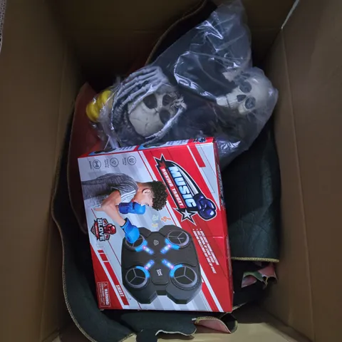 LARGE BOX OF ASSORTED TOYS AND GAMES 