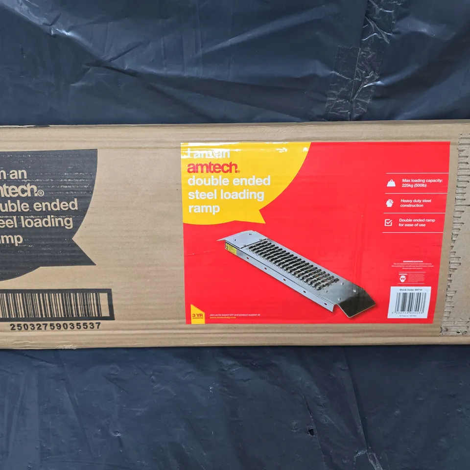 BOXED AMTECH DOUBLE ENDED STEEL LOADED RAMP - COLLECTION ONLY 