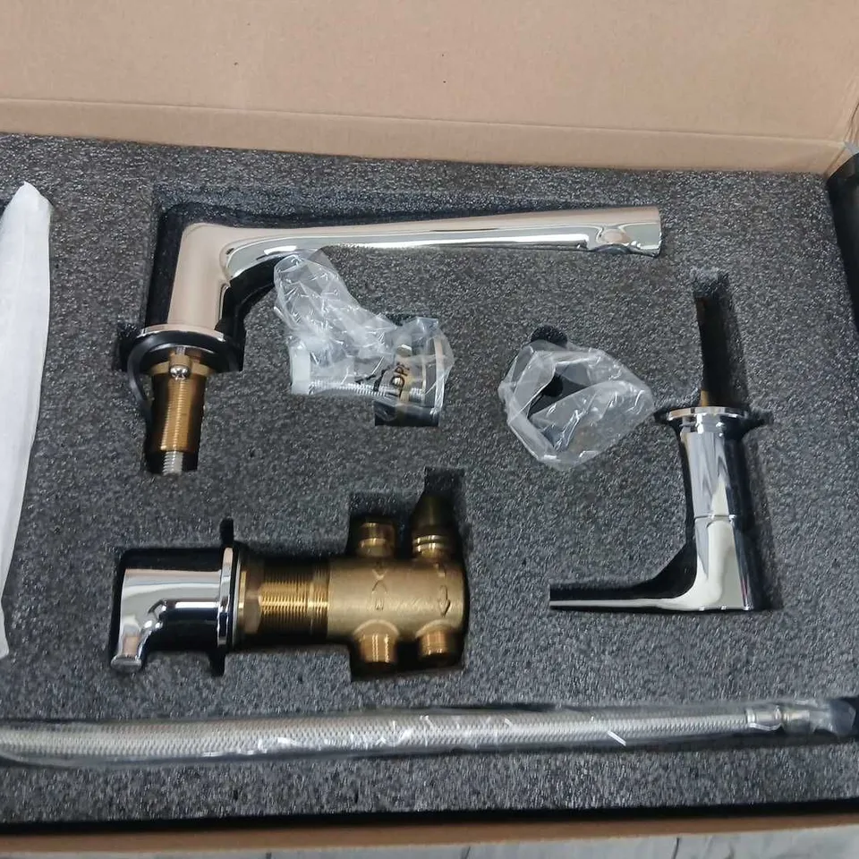 RAK Ceramics Sorrento 4-Hole Deck Mounted Bath Shower Mixer in Chrome