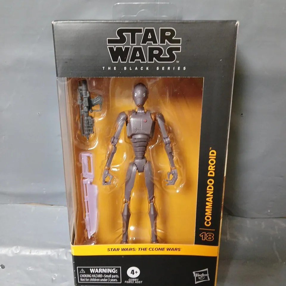 BOXED STAR WARS THE BLACK SERIES COMMANDO DROID FIGURE - 18