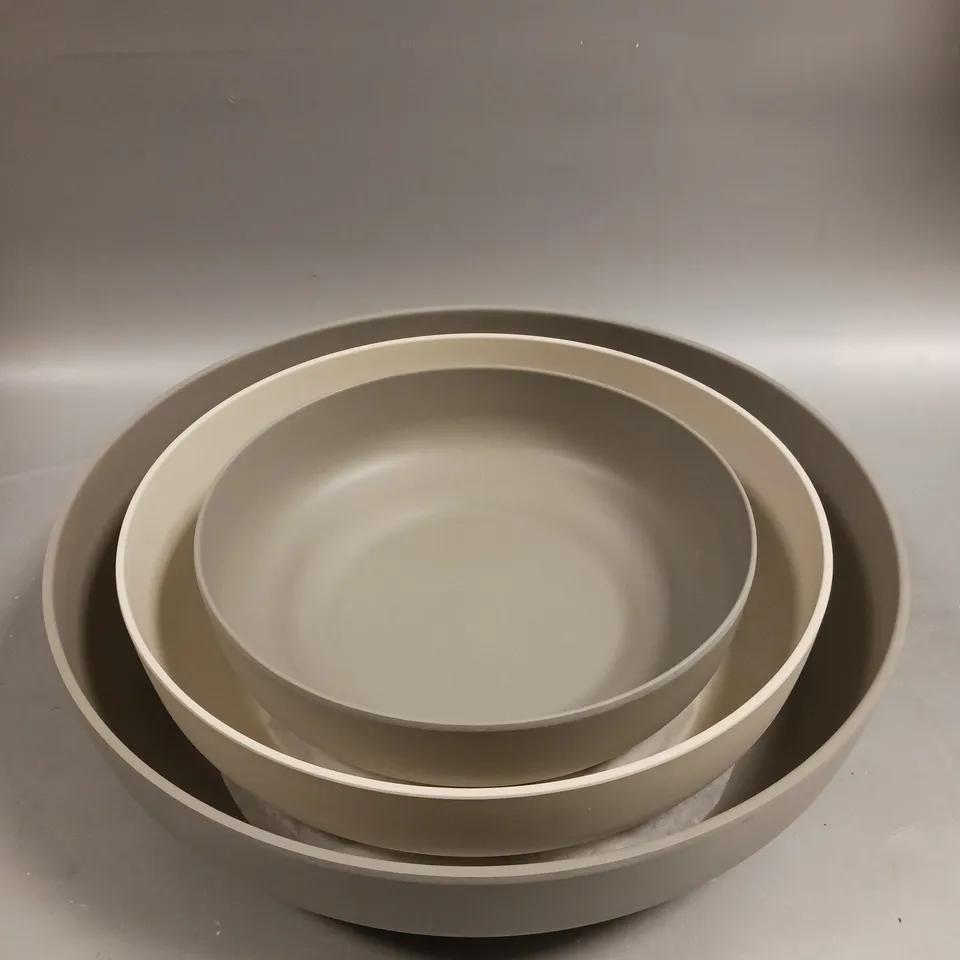 BOXED SALTER EARTH BAMBOO FIBRE 3 PIECE BOWL SET 