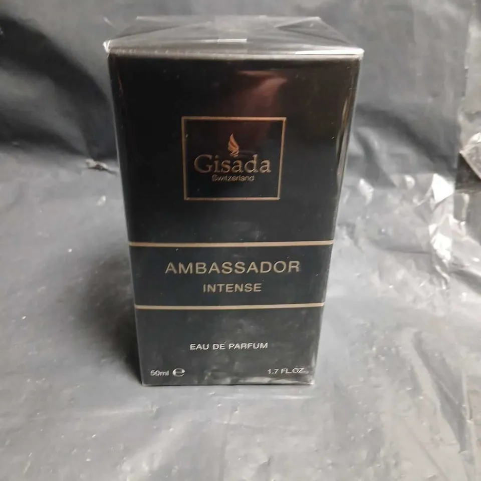 BOXED AND SEALED GISADA AMBASSADOR INTENSE EAU DE PARFUM 50ML