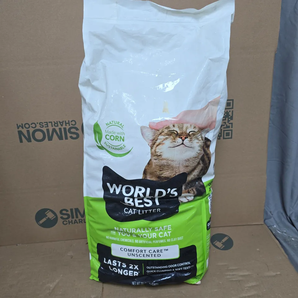WORLDS BEST CAT LITTER UNSCENTED (12.70KG) - COLLECTION ONLY