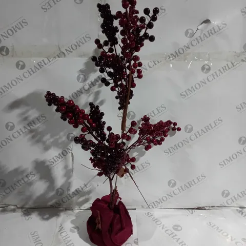 BOXED HOME REFLECTIONS PRE-LIT MIXED BERRY TREE APPROX 60CM