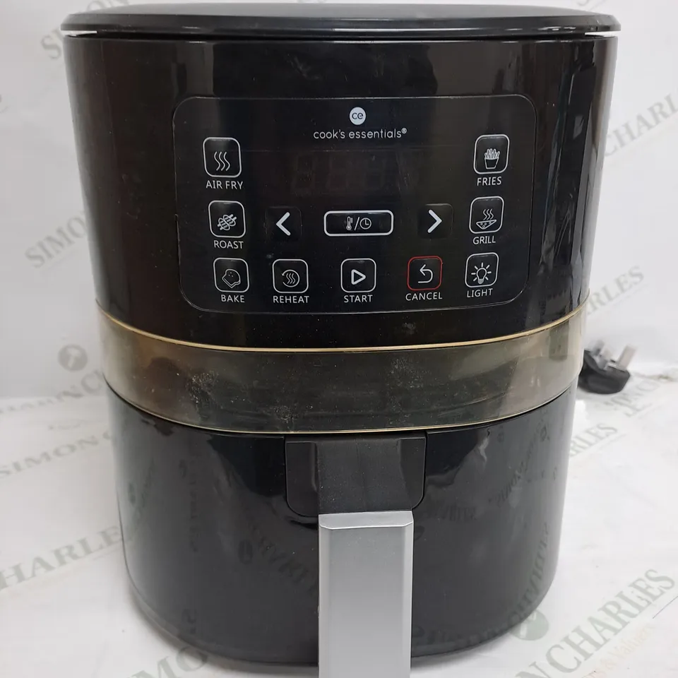 COOK'S ESSENTIALS 4L AIR FRYER IN BLACK