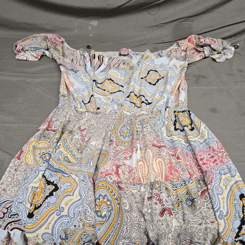 AX PARIS ASYMETRIC SMOCK DRESS - SIZE 2XL