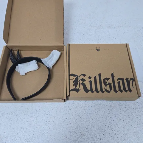 LOT OF APPROXIMATELY 60 BRAND NEW BOXED KILLSTAR SORROW SPIKE HAIR ACCESSORIES IN BLACK
